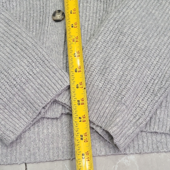 Leith Light Gray Buttoned Cardigan - Picture 4 of 7